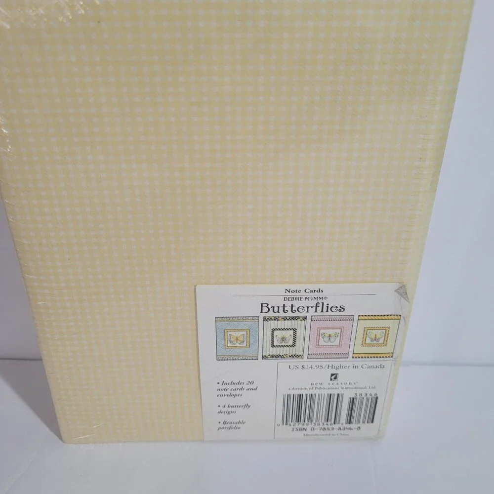 Debbie Mumm Butterflies 20 Note Cards & Envelopes Box-sealed